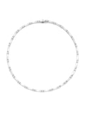 Honey Linked Necklace Small in 18k White Gold with White Diamonds — Melissa Kaye