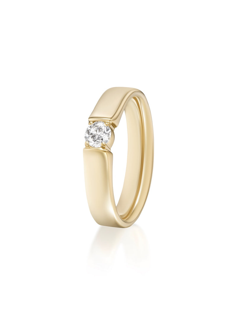 Honey Ring in 18k Yellow Gold with White Diamonds — Melissa Kaye