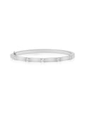 Honey Station Cuff in 18k White Gold with White Diamonds — Melissa Kaye