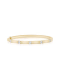 Honey Station Cuff in 18k Yellow Gold with White Diamonds — Melissa Kaye