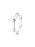 Honey Station Ring in 18k White Gold with White Diamonds — Melissa Kaye