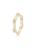 Honey Station Ring in 18k Yellow Gold with White Diamonds — Melissa Kaye