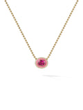 Lenox OOAK Pendant in 18k Yellow Gold with Pink Tourmaline, Pave White Diamonds and Enamel — Melissa Kaye