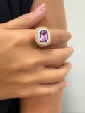 LENOX BUBBLE RING (Lavender Spinel)
