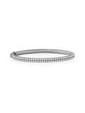 Lenox Cuff Double in 18k Blackened Gold with White Diamonds — Melissa Kaye