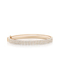 Lenox Cuff Triple in 18k Pink Gold with White Diamonds — Melissa Kaye