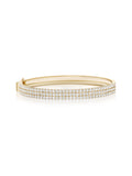 Lenox Cuff Triple in 18k Yellow Gold with White Diamonds — Melissa Kaye