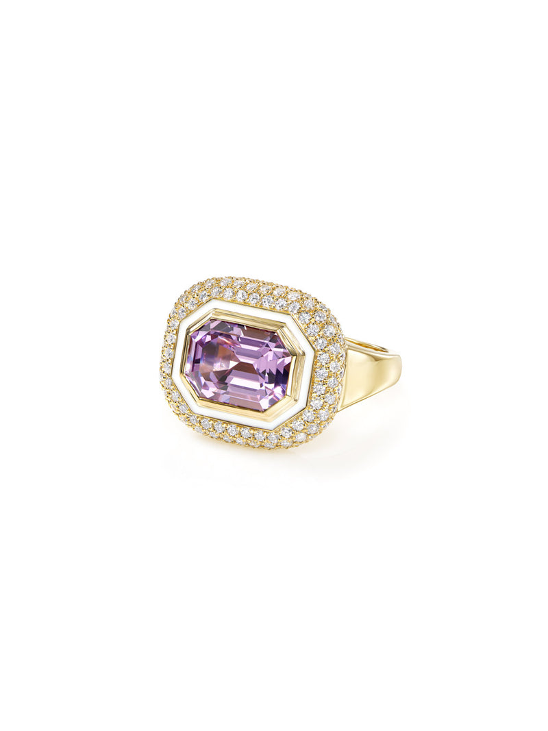 LENOX BUBBLE RING (Lavender Spinel)