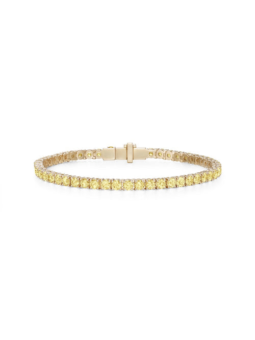  Lenox Tennis Bracelet Medium in 18k Yellow Gold with Yellow Sapphires — Melissa Kaye