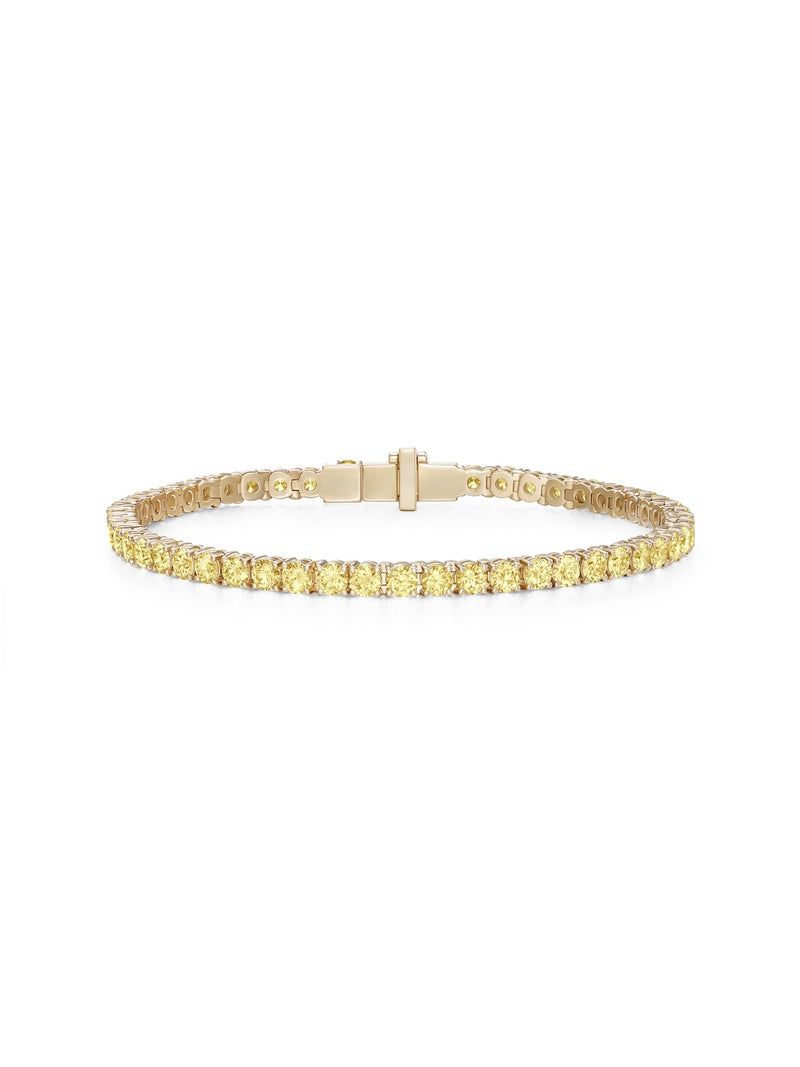  Lenox Tennis Bracelet Medium in 18k Yellow Gold with Yellow Sapphires — Melissa Kaye