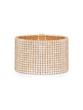 Lenox Tennis Bracelet Fifteen Row in 18k Pink Gold with White Diamonds — Melissa Kaye