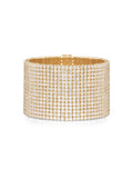  Lenox Tennis Bracelet Fifteen Row in 18k Yellow Gold with White Diamonds — Melissa Kaye