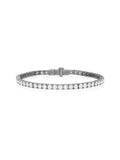 Lenox Tennis Bracelet Medium in 18k Blackened Gold with White Diamonds — Melissa Kaye