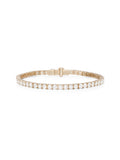 Lenox Tennis Bracelet Medium in 18k Pink Gold with White Diamonds — Melissa Kaye