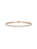 Lenox Tennis Bracelet in 18k Pink Gold with White Diamonds — Melissa Kaye