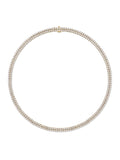 Lenox Tennis Necklace Double in 18k Yellow Gold with White Diamonds — Melissa Kaye