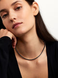 LENOX TENNIS NECKLACE Medium (Black Diamond)