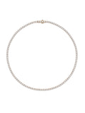 Lenox Tennis Necklace Medium in 18k Pink Gold with White Diamonds — Melissa Kaye