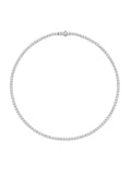 Lenox Tennis Necklace Medium in 18k White Gold with White Diamonds — Melissa Kaye