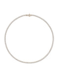 Lenox Tennis Necklace Medium in 18k Yellow Gold with White Diamonds — Melissa Kaye