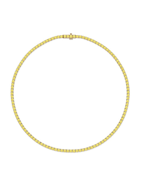 Lenox Tennis Necklace Medium in 18k Yellow Gold with Yellow Sapphires — Melissa Kaye
