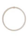 Lenox Tennis Necklace Triple in 18k Yellow Gold with White Diamonds — Melissa Kaye