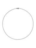  Lenox Tennis Necklace in 18k Blackened Gold with White Diamonds — Melissa Kaye