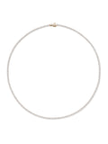 Lenox Tennis Necklace in 18k Pink Gold with White Diamonds — Melissa Kaye