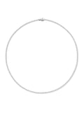 Lenox Tennis Necklace in 18k White Gold with White Diamonds — Melissa Kaye