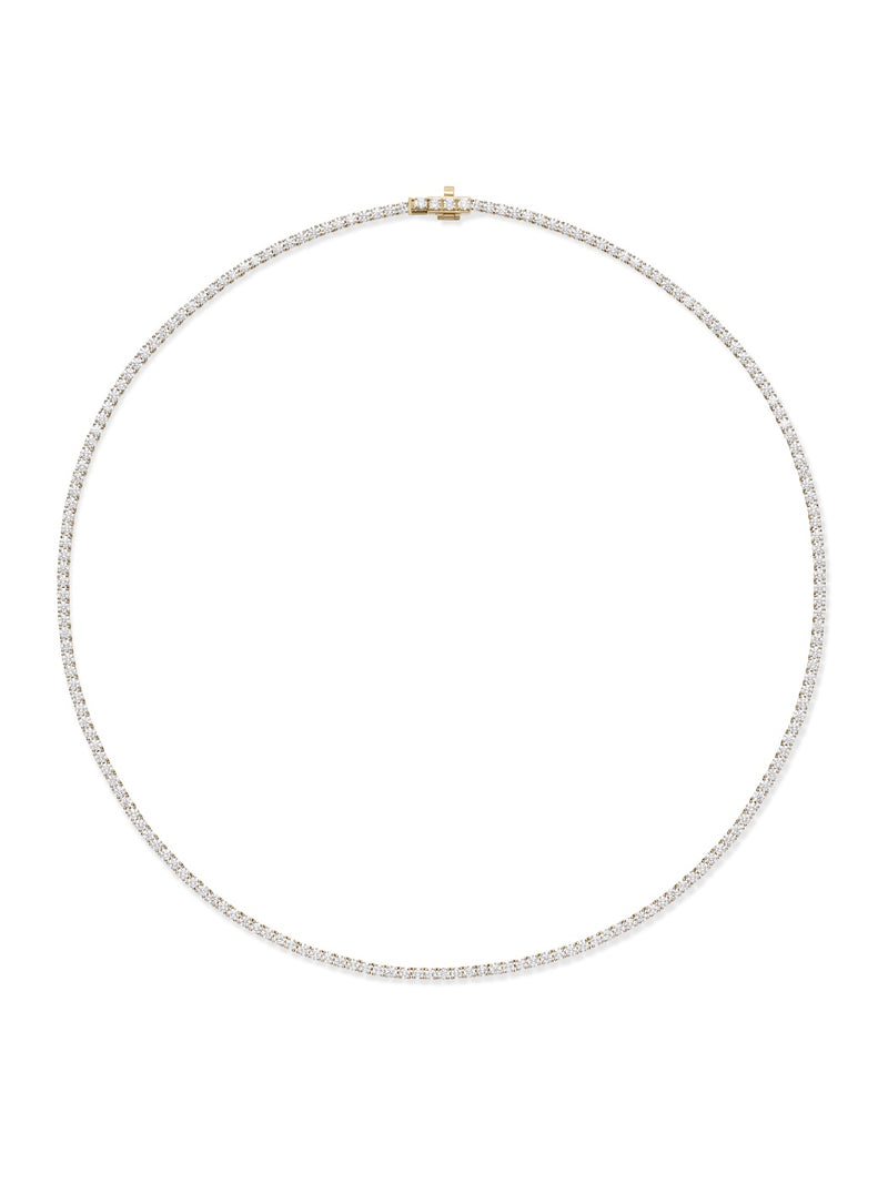 Lenox Tennis Necklace in 18k Yellow Gold with White Diamonds — Melissa Kaye