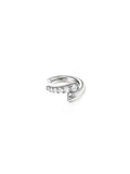 Lola Earcuff in 18k White Gold with Partial Diamond Setting — Melissa Kaye