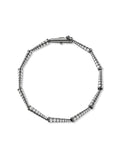 Lola Linked Bracelet in 18k Blackened Gold with White Diamonds — Melissa Kaye