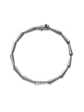 Lola Linked Bracelet in 18k Blackened Gold with White Diamonds — Melissa Kaye