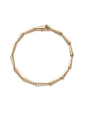 Lola Linked Bracelet in 18k Pink Gold with White Diamonds — Melissa Kaye
