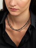 LOLA LINKED NECKLACE (Black Diamond)