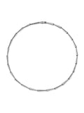 Lola Linked Necklace in 18k Blackened Gold with White Diamonds — Melissa Kaye