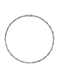  Lola Linked Necklace in 18k Blackened Gold with White Diamonds — Melissa Kaye