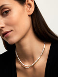 LOLA LINKED NECKLACE (Partial Diamond)