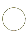 Lola Linked Necklace in 18k Yellow Gold with Army Green Enamel and White Diamonds — Melissa Kaye