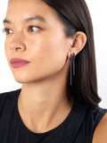 LOLA NEEDLE EARRING Large (Black Diamond)