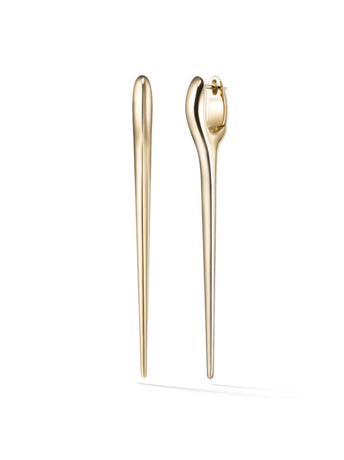 Lola Needle Earring Large in 18k Yellow Gold — Melissa Kaye