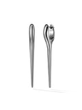 Lola Needle Earring Medium in 18k Blackened Gold — Melissa Kaye