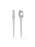 Lola Needle Earring Medium in 18k White Gold — Melissa Kaye