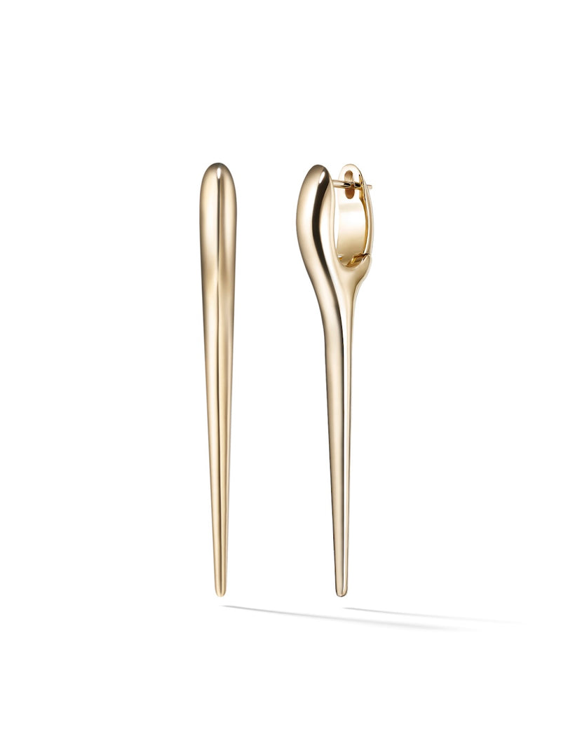 Lola Needle Earring Medium in 18k Yellow Gold — Melissa Kaye