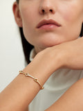 LOLA NEEDLE LINKED BRACELET (Partial Diamond)