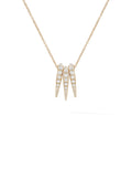 Lola Needle Pendant Set in 18k Yellow Gold with White Diamonds — Melissa Kaye