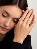 LOLA NEEDLE RING Large (Gold)