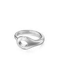 Lola Needle Ring Large in 18k White Gold — Melissa Kaye
