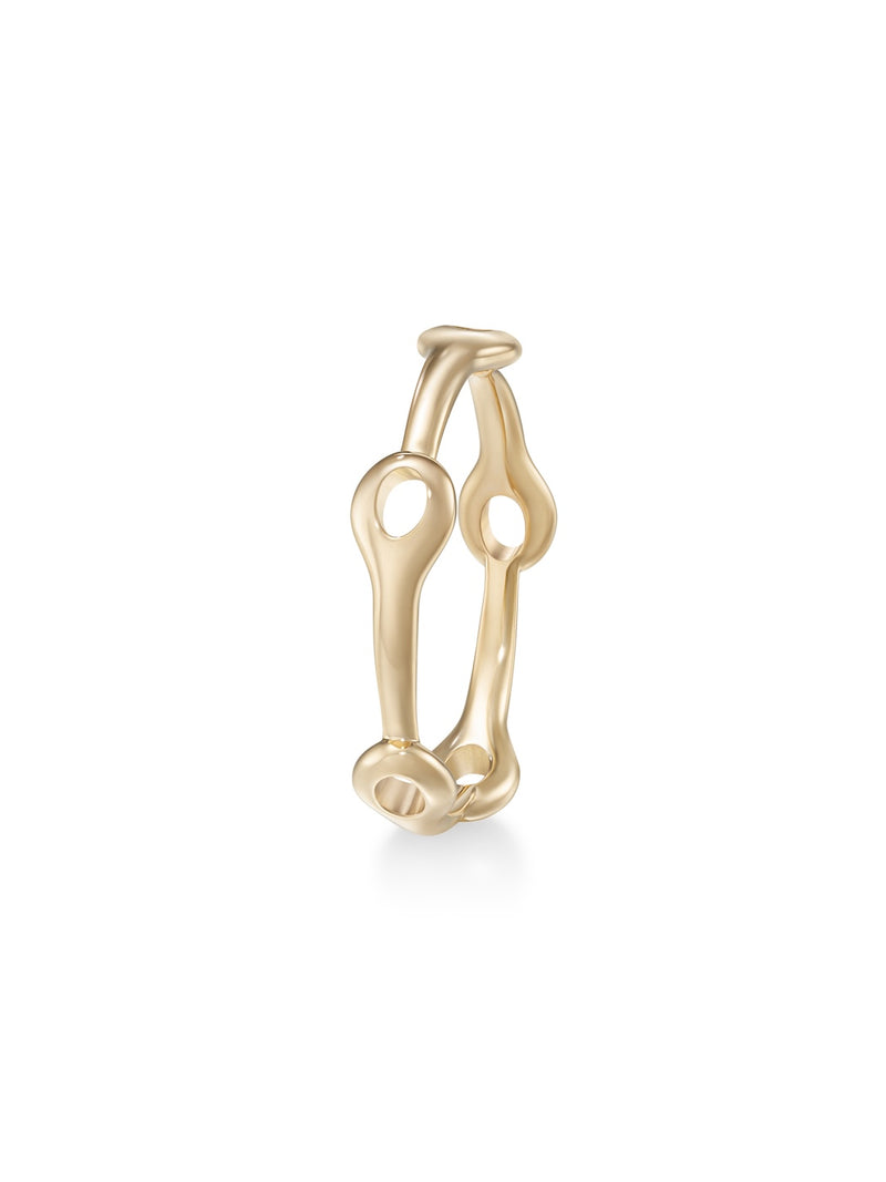 Lola Needle Ring Mini in 18k Yellow Gold — Melissa Kaye