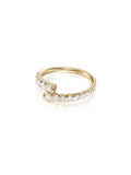 Lola Pinky Ring in 18k Yellow Gold with White Diamonds — Melissa Kaye